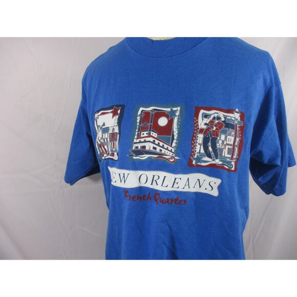 Vintage New Orleans French Quarter Graphic Tshirt Large - Picture 2 of 9